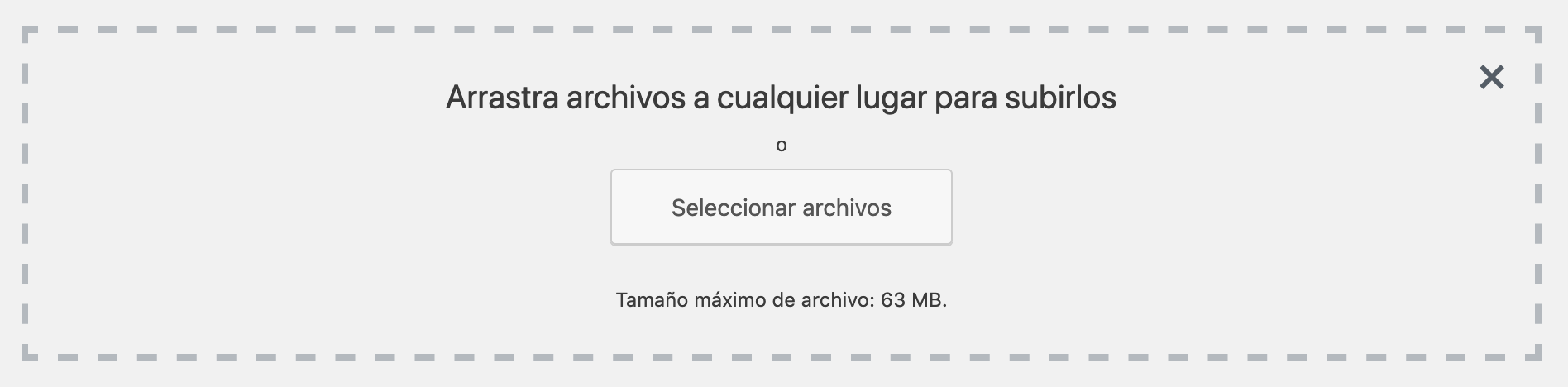 Arrastra archivos