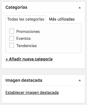 Asignar una categoría