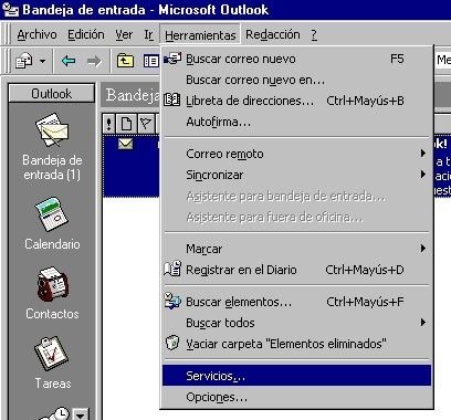 Bandeja de entrada Microsoft Outlook