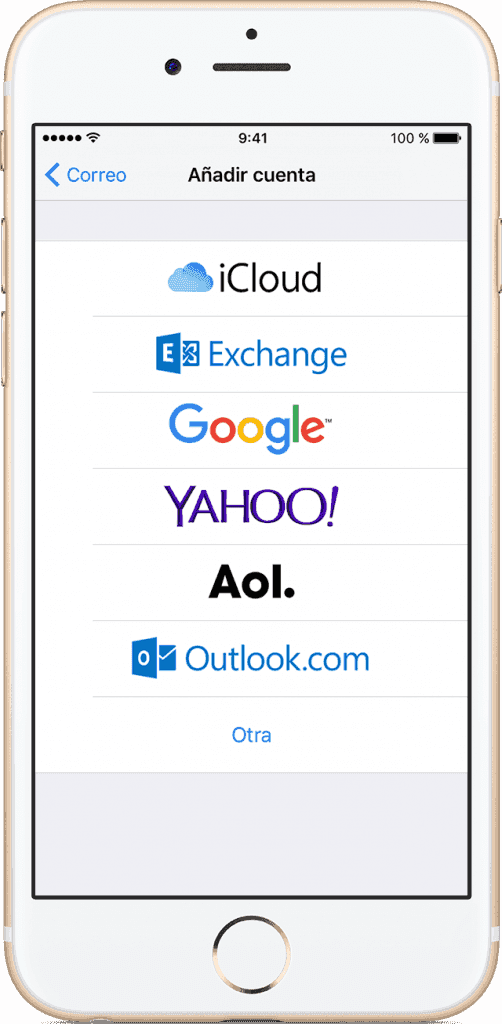 Configurar mail en iOS
