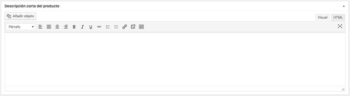 Descripción corta del producto