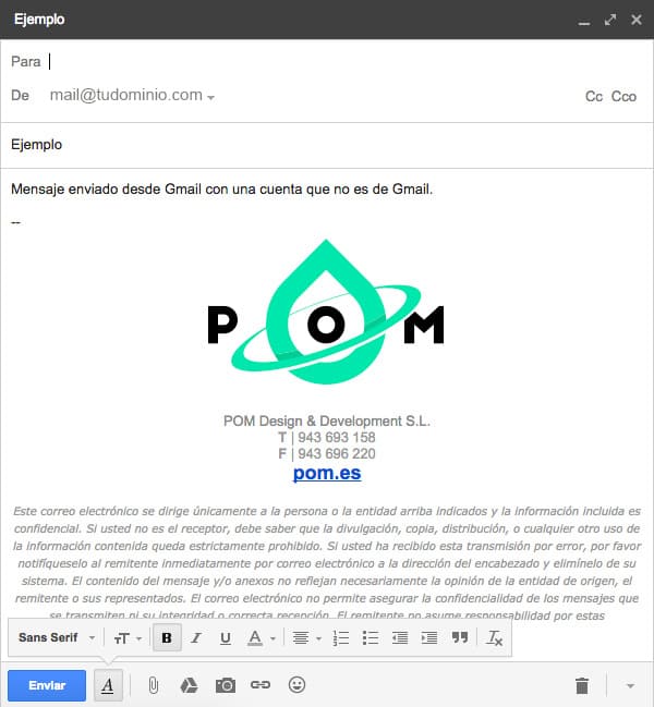 Email de confirmación