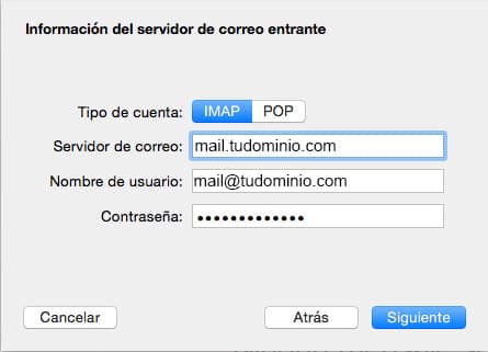 Información acerca del servidor