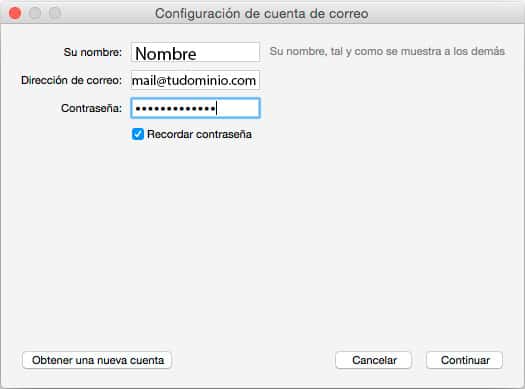 Ingresar las credenciales