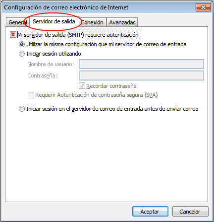 Más configuraciones