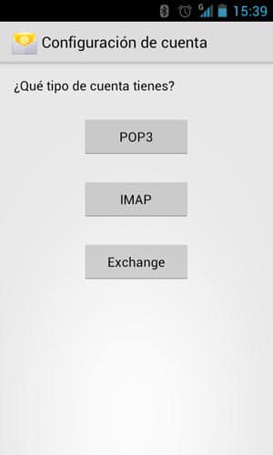 No pedirá que tipo de cuenta queremos