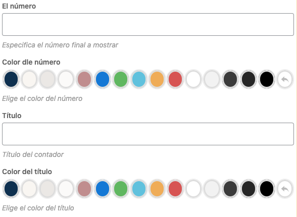 Número final a mostrar