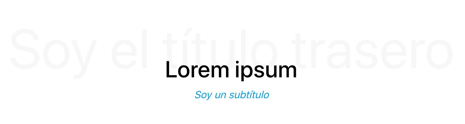 Opciones de título