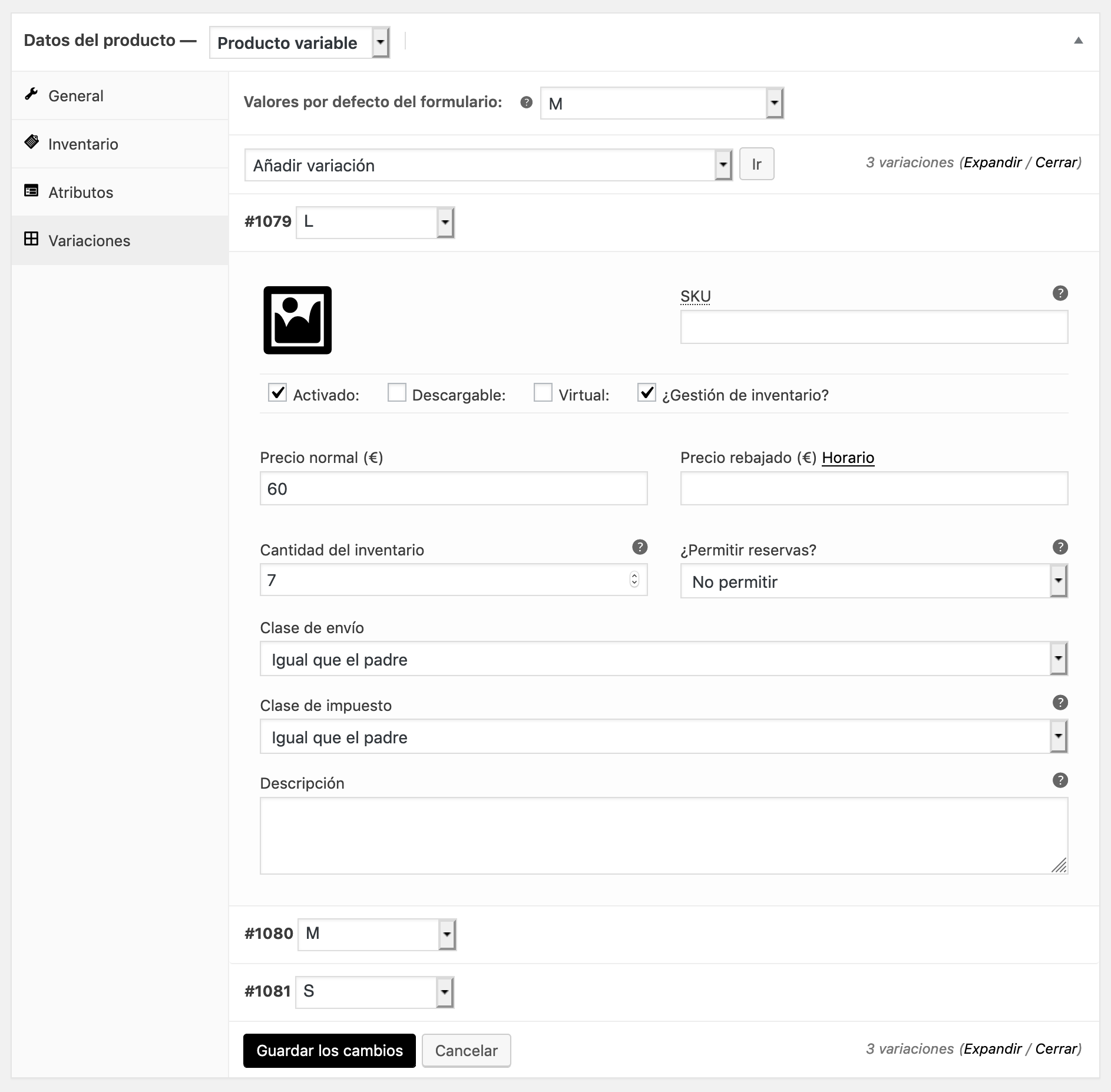 Posibilidad de asignarle un horario