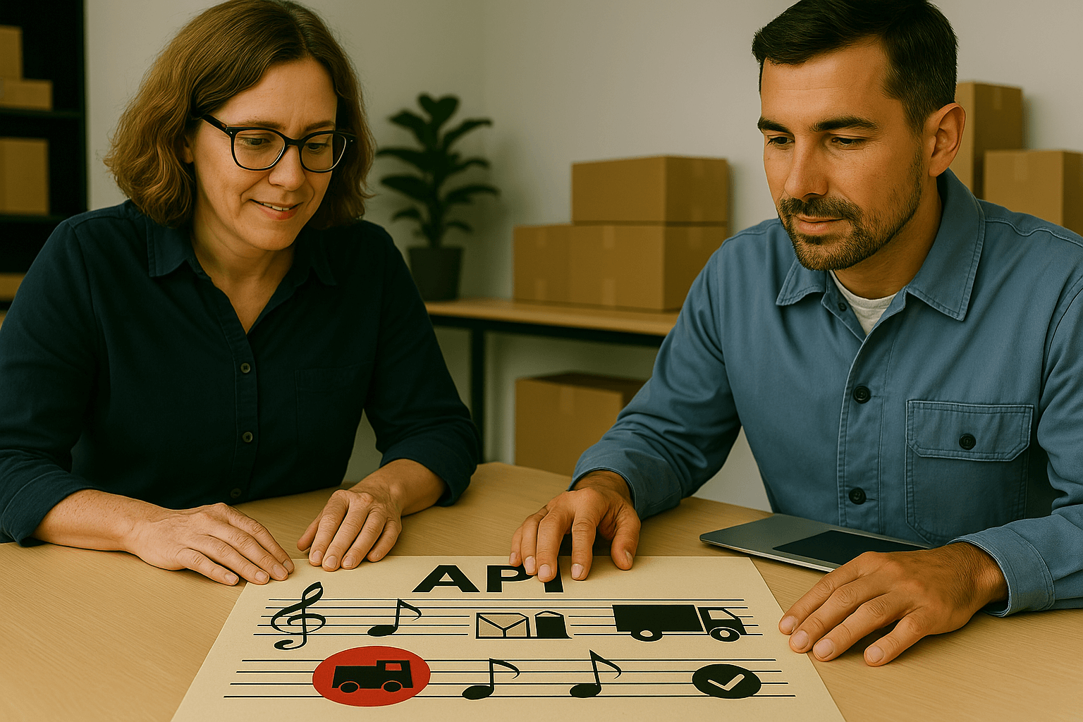 An API is like a music score